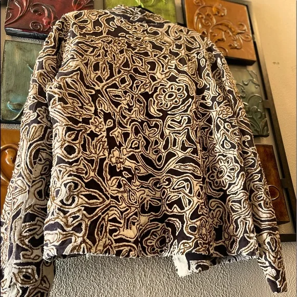 Chicos Beaded Jacket appliqué